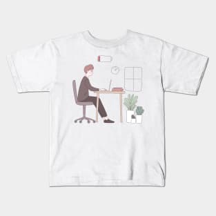 Bored Guy || Boring life Kids T-Shirt